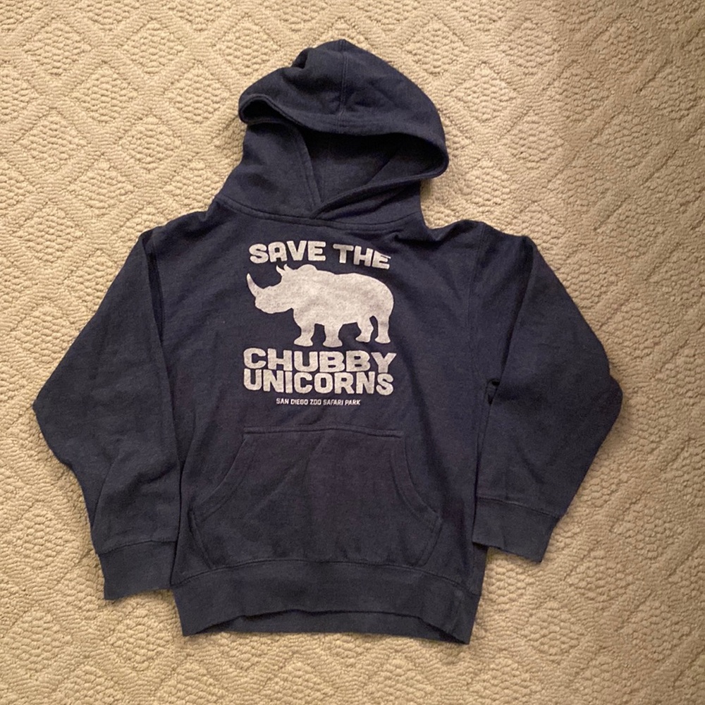 Save the chubby unicorn San Diego zoo sweatshirt